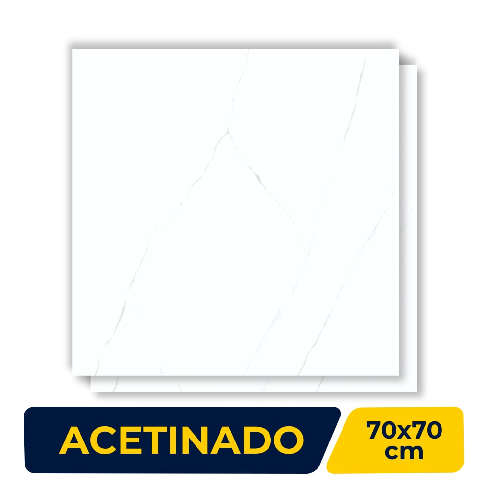 Porcelanato Acetinado Delta 70x70cm Ampato Retificado - 3158