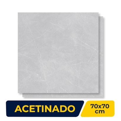Porcelanato Acetinado Delta 70x70cm Robledo Gray Retificado - 3163