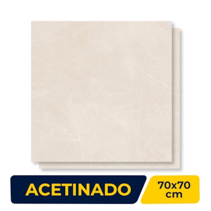 Porcelanato Acetinado Delta 70x70cm Robledo Nude Retificado - 3164