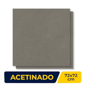 Porcelanato Acetinado Delta 72x72cm Viena Estanho Retificado - 3103