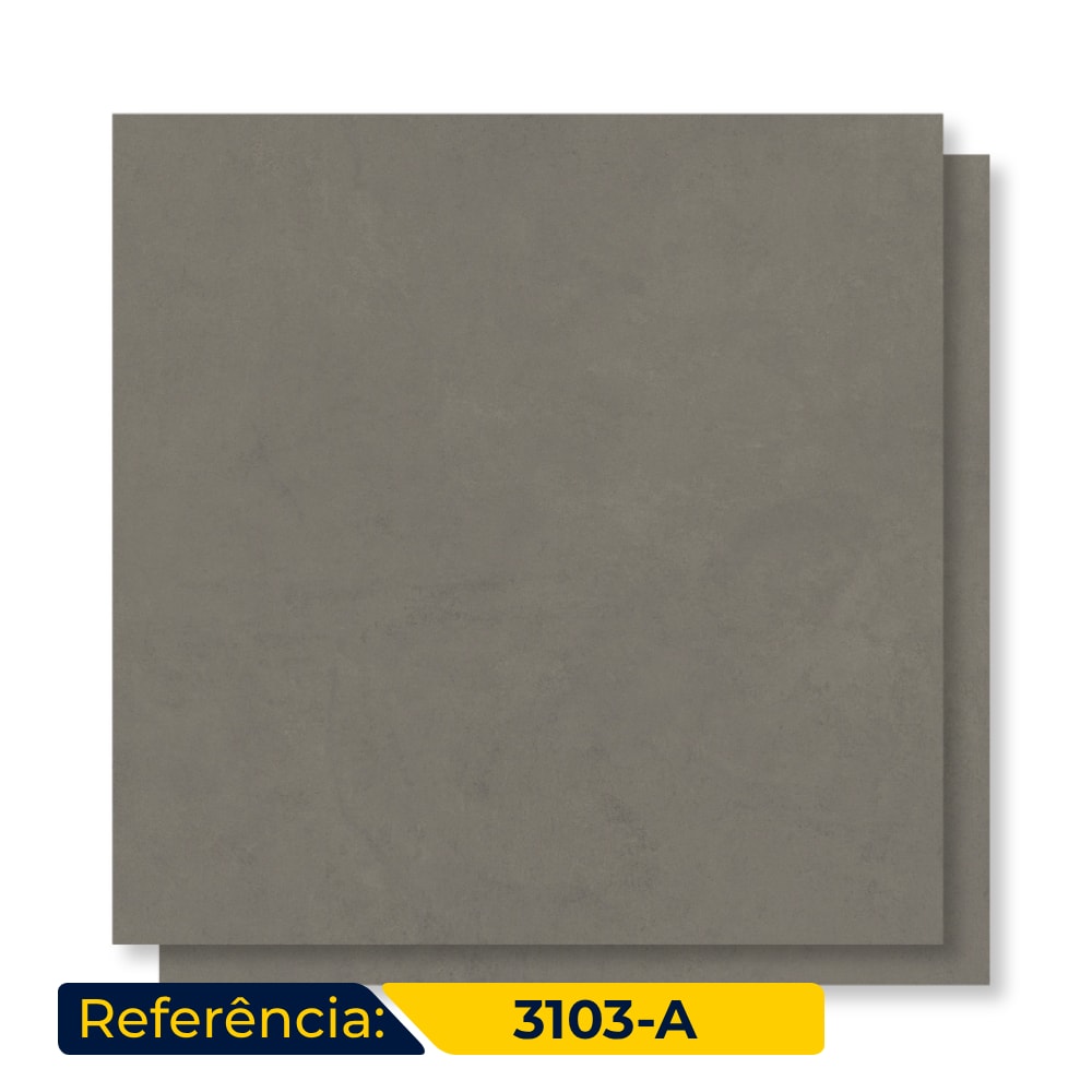 Porcelanato Acetinado Delta 72x72cm Viena Estanho Retificado - 3103