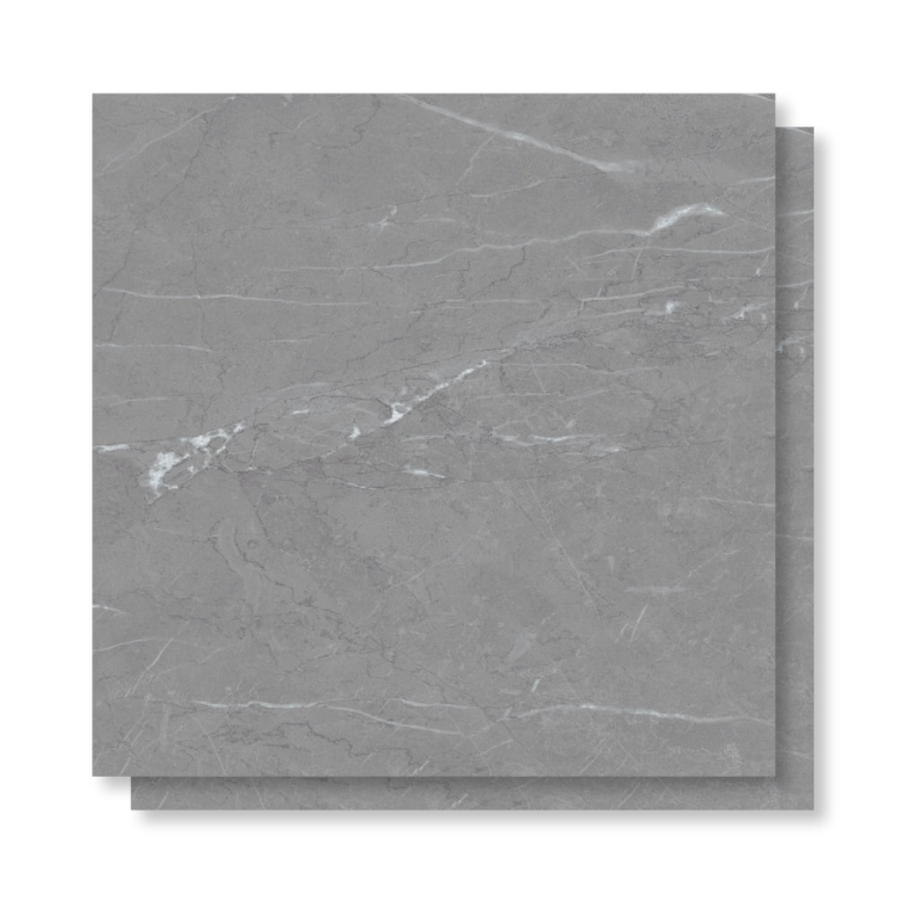Porcelanato Acetinado Delta 90x90cm Armani Grigio Retificado - 3004
