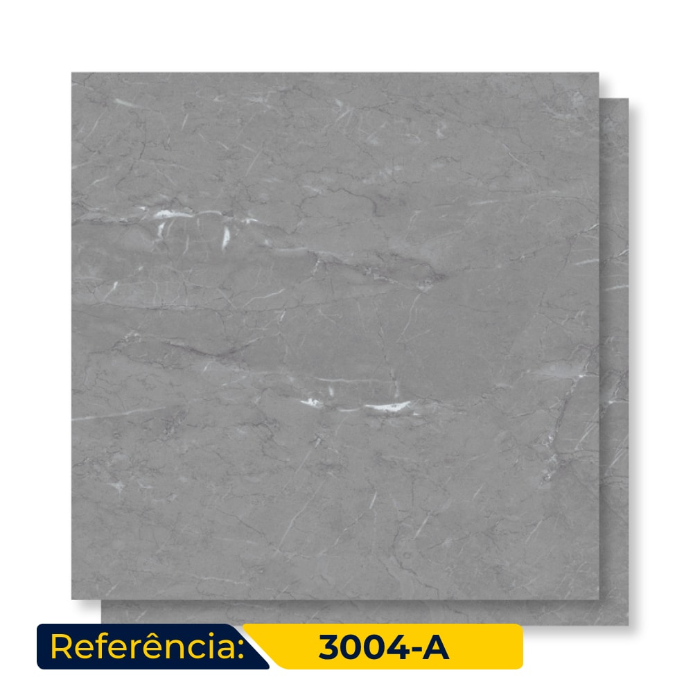 Porcelanato Acetinado Delta 90x90cm Armani Grigio Retificado - 3004