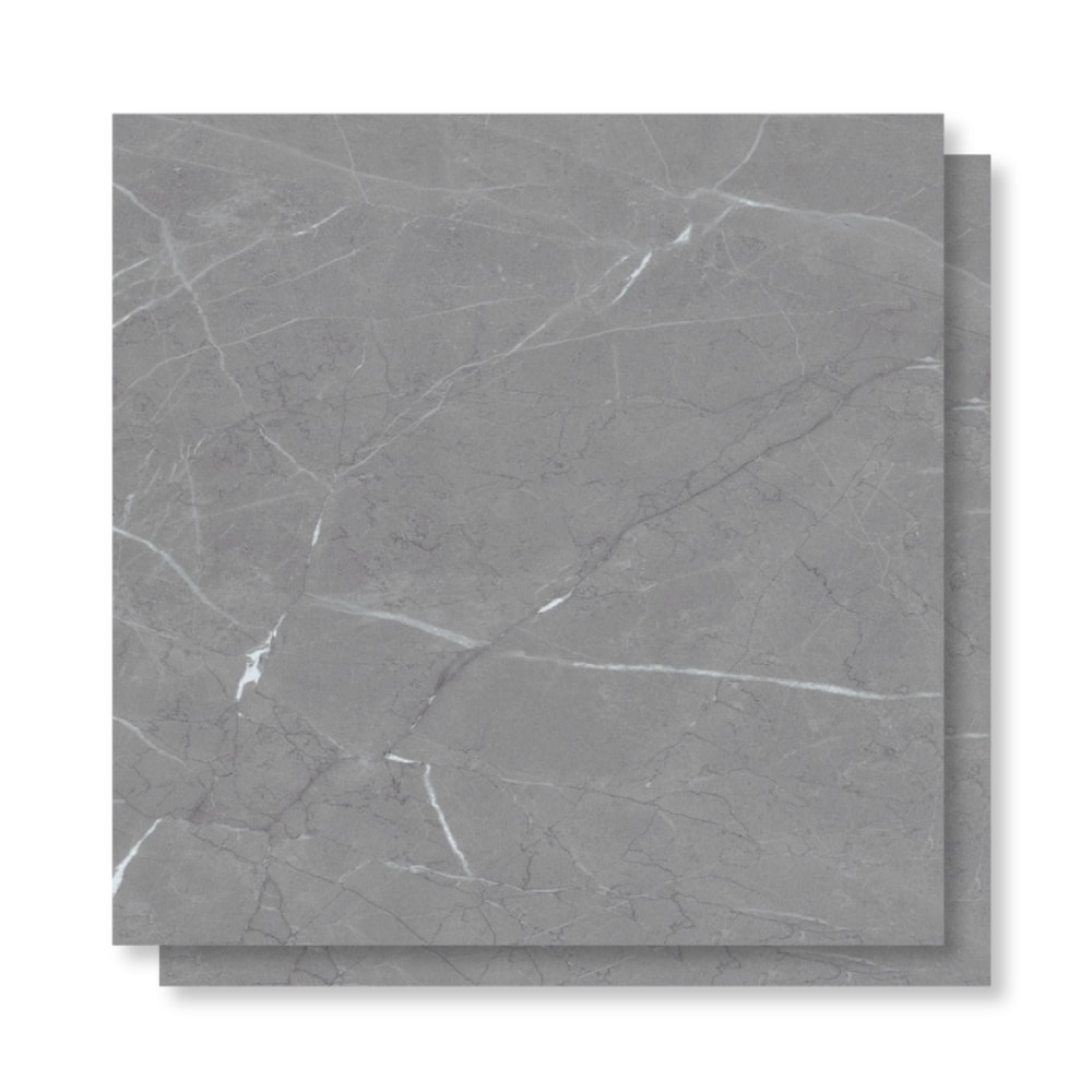 Porcelanato Acetinado Delta 90x90cm Armani Grigio Retificado - 3004