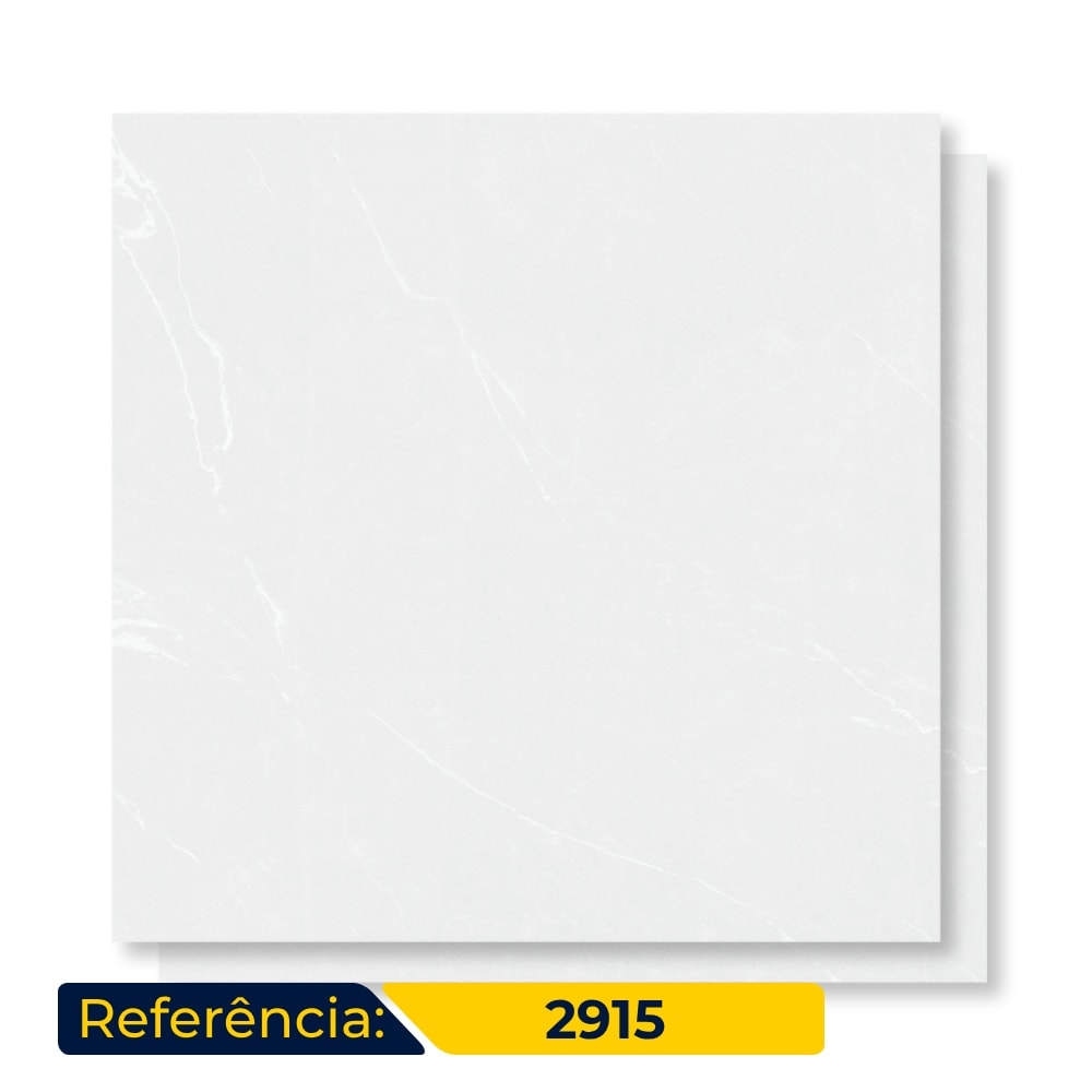 Porcelanato Acetinado Delta 90x90cm Mont Blanc Retificado - 2915