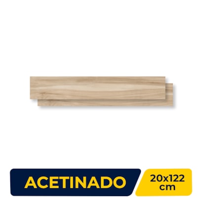Porcelanato Acetinado Embramaco 20x122cm Tennessi Beige Retificado - 120038