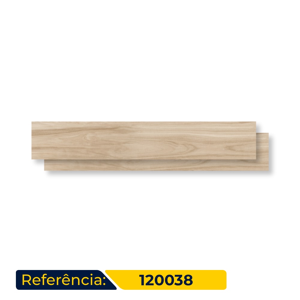 Porcelanato Acetinado Embramaco 20x122cm Tennessi Beige Retificado - 120038