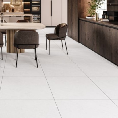 Porcelanato Acetinado Gaudi 81x81cm Majestic White Retificado - 84411