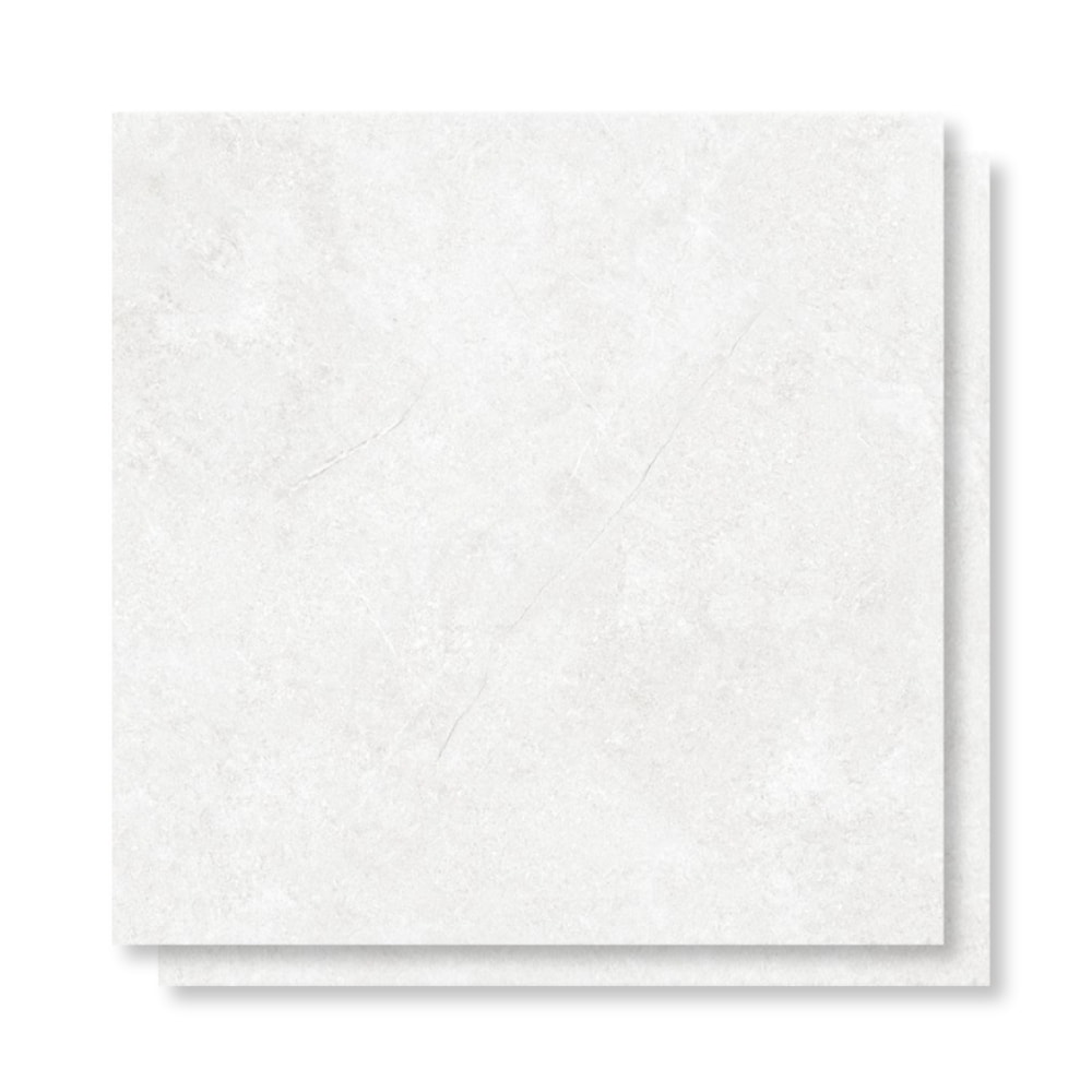 Porcelanato Acetinado Gaudi 81x81cm Majestic White Retificado - 84411