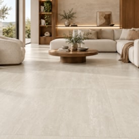 Porcelanato Acetinado Incepa 120x120cm Travertino Pérola Retificado - INC04DO0053