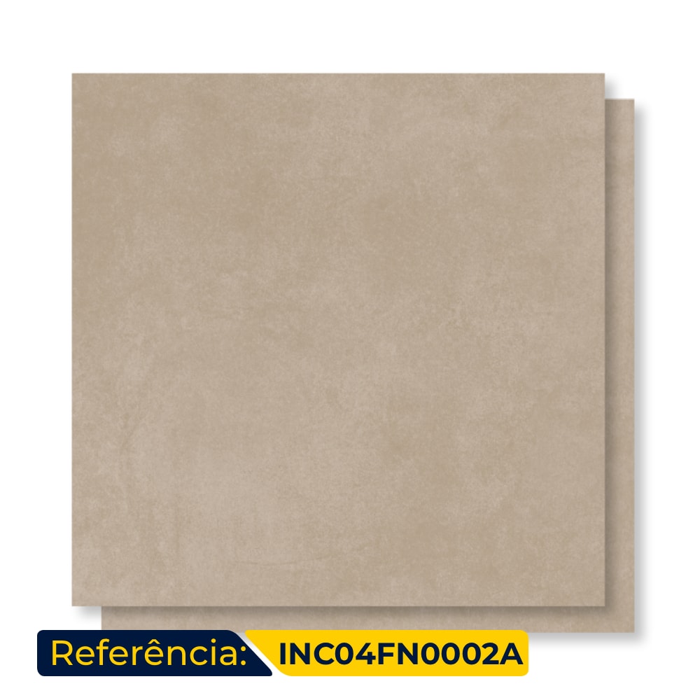 Porcelanato Acetinado Incepa 80x80cm Vita Bege Retificado - INC04FN0002