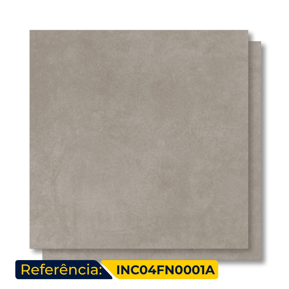 Porcelanato Acetinado Incepa 80x80cm Vita Gris Retificado - INC04FN0001