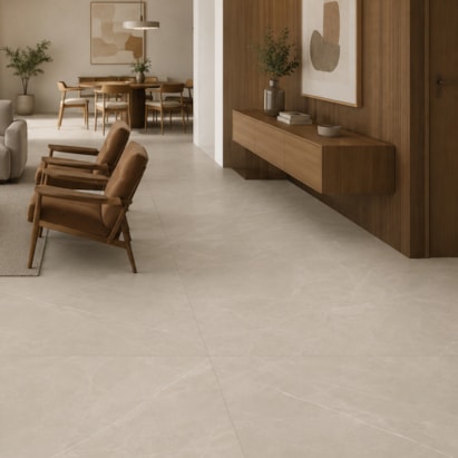 Porcelanato Acetinado Incepa 90x90cm Ortiz Bege Retificado - INC04DI0030