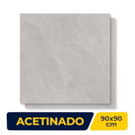 Porcelanato Acetinado Incepa 90x90cm Ortiz Cinza Retificado - INC04DI0028
