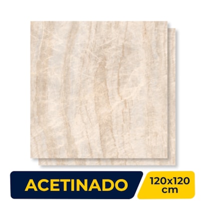 Porcelanato Acetinado Roca 120x120cm Taj Mahal Retificado - ROC04DO0076