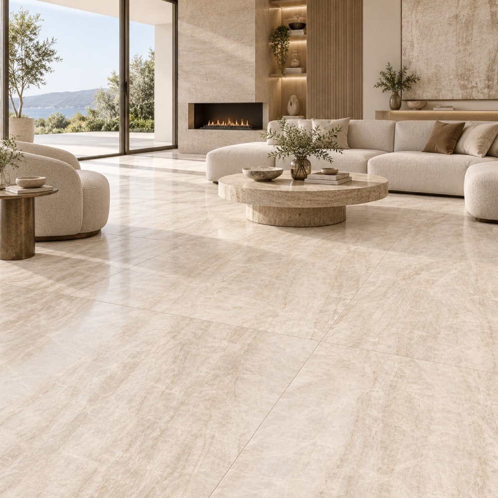 Porcelanato Acetinado Roca 120x120cm Taj Mahal Retificado - ROC04DO0076