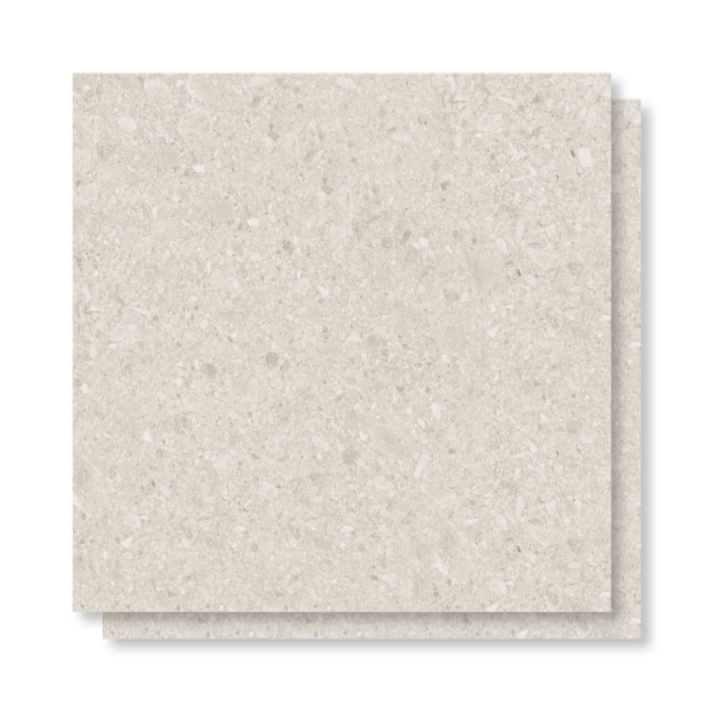Porcelanato Acetinado Savane 72x72cm Terrazzine Bianco Retificado