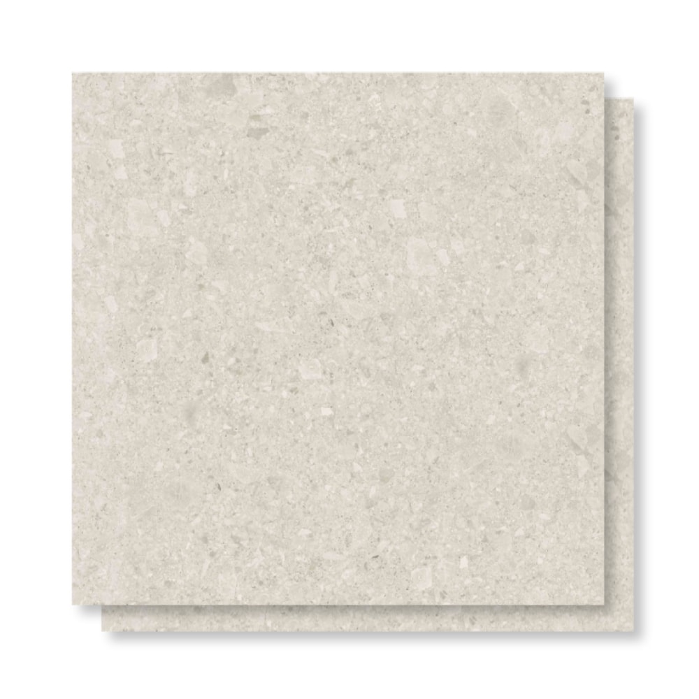 Porcelanato Acetinado Savane 72x72cm Terrazzine Bianco Retificado