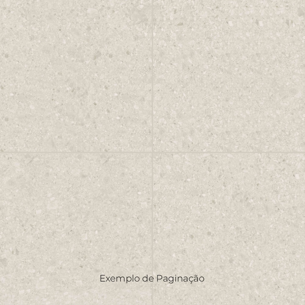 Porcelanato Acetinado Savane 72x72cm Terrazzine Bianco Retificado