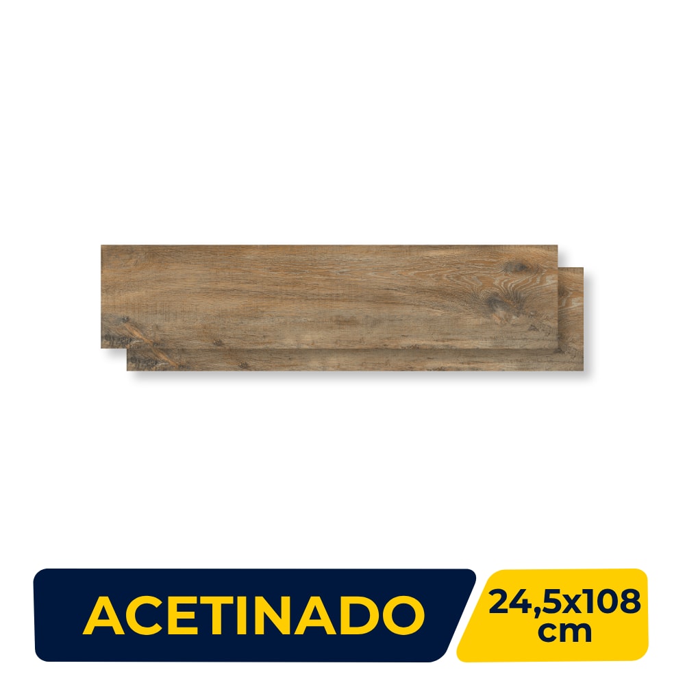 Porcelanato Acetinado Viarosa 24,5x108cm Atacama Retificado - AR24120