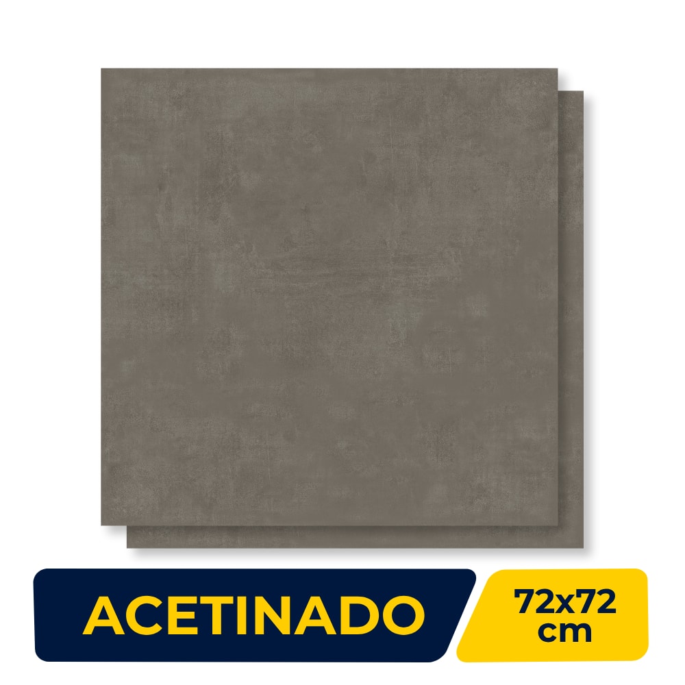 Porcelanato Acetinado Viarosa 72x72 Metropole Black Retificado - AR72137