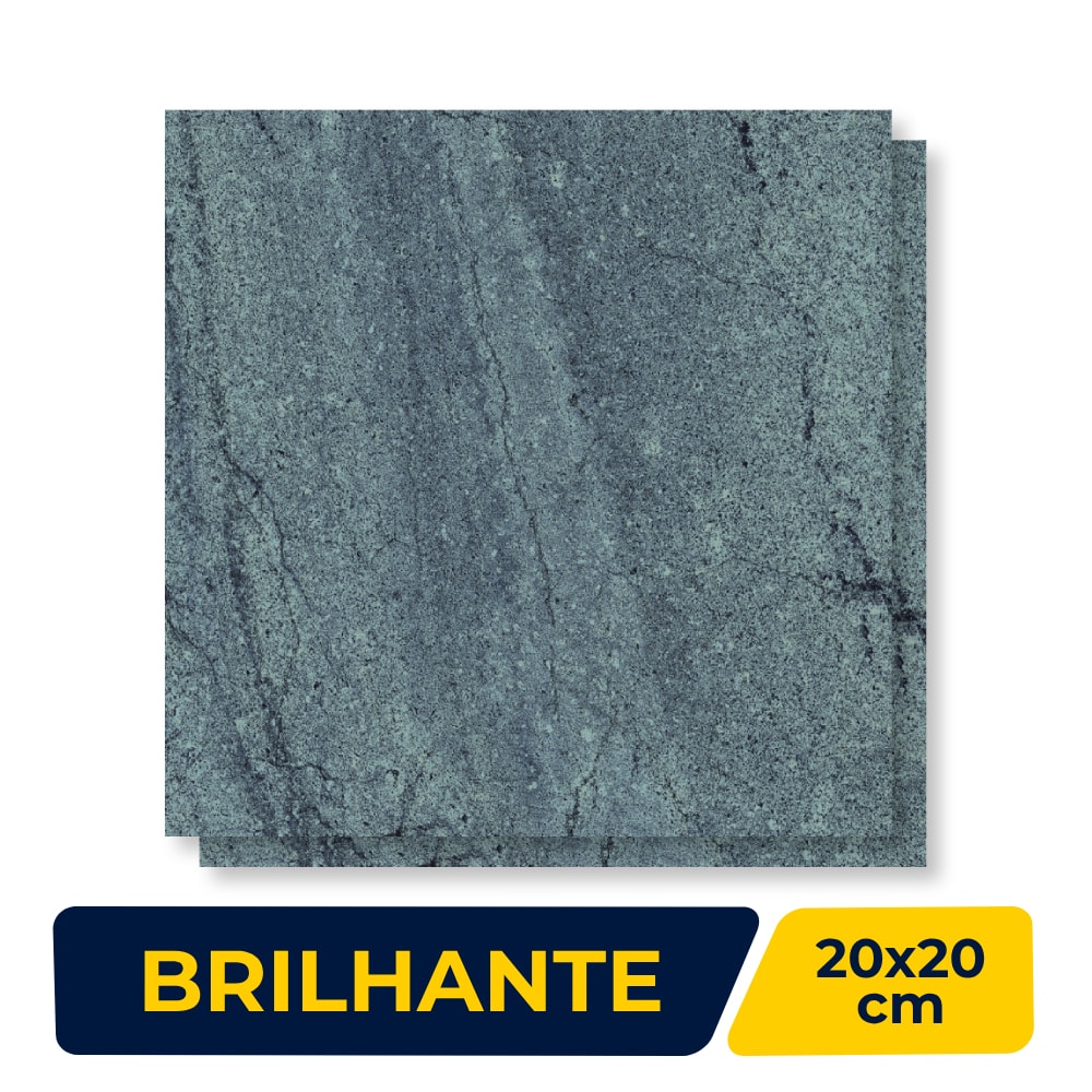 Porcelanato Brilhante 20x20cm Caixa 1,01m² Portinari Pacific BL Lux Bold - 60534