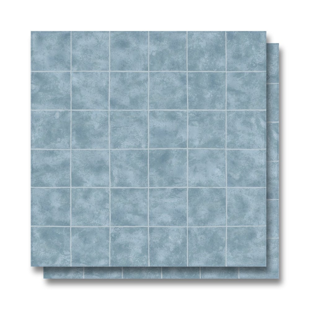 Porcelanato Brilhante 72x72cm Caixa 2,59m² ViaRosa Aquarela Blue Retificado - BR721117