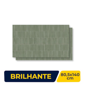 Porcelanato Brilhante Villagres 80,5x140cm Paraíso Esmeralda Retificado - 800090