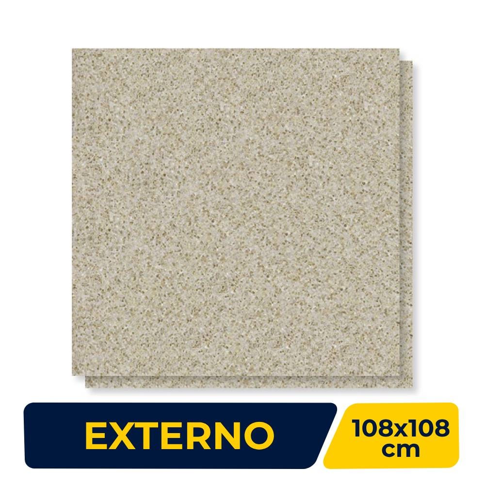Porcelanato Externo 108x108cm Caixa 2,33m² Villagres Acapulco Cinza Light Retificado - 108066
