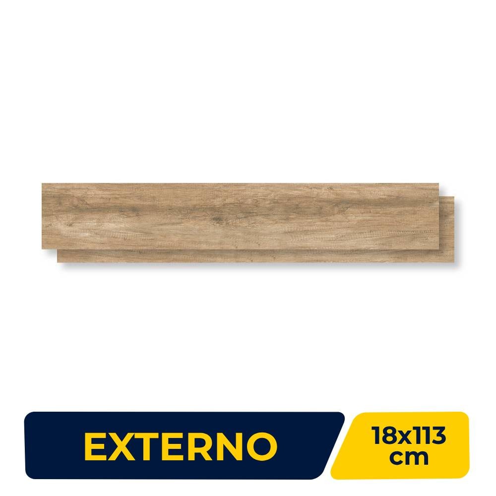 Porcelanato Externo 18x113cm Caixa 1,98m² Savane Rovere Antico Retificado - 18111671