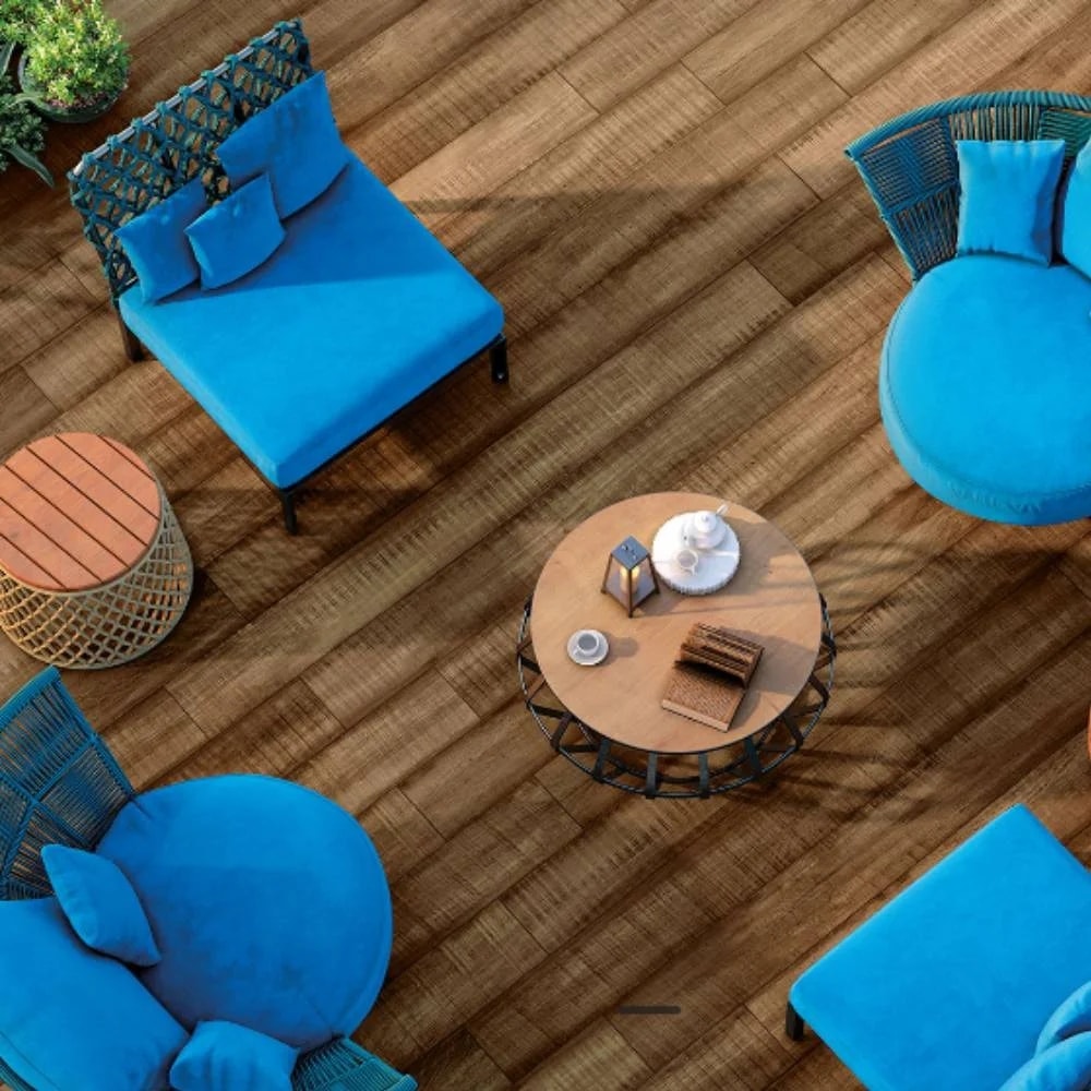 Porcelanato Externo 20x141,5cm Caixa 1,42m² Villagres Madero Jatoba Retificado - 200017