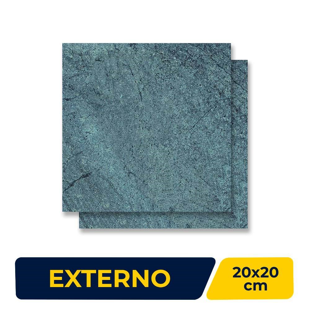 Porcelanato Externo 20x20cm Caixa 1,01m² Portinari Pacific BL Hard Bold - 60532