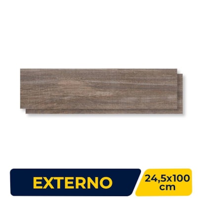 Porcelanato Externo 24,5x100cm Caixa 2,20m² Villagres Baobá Retificado - 24076