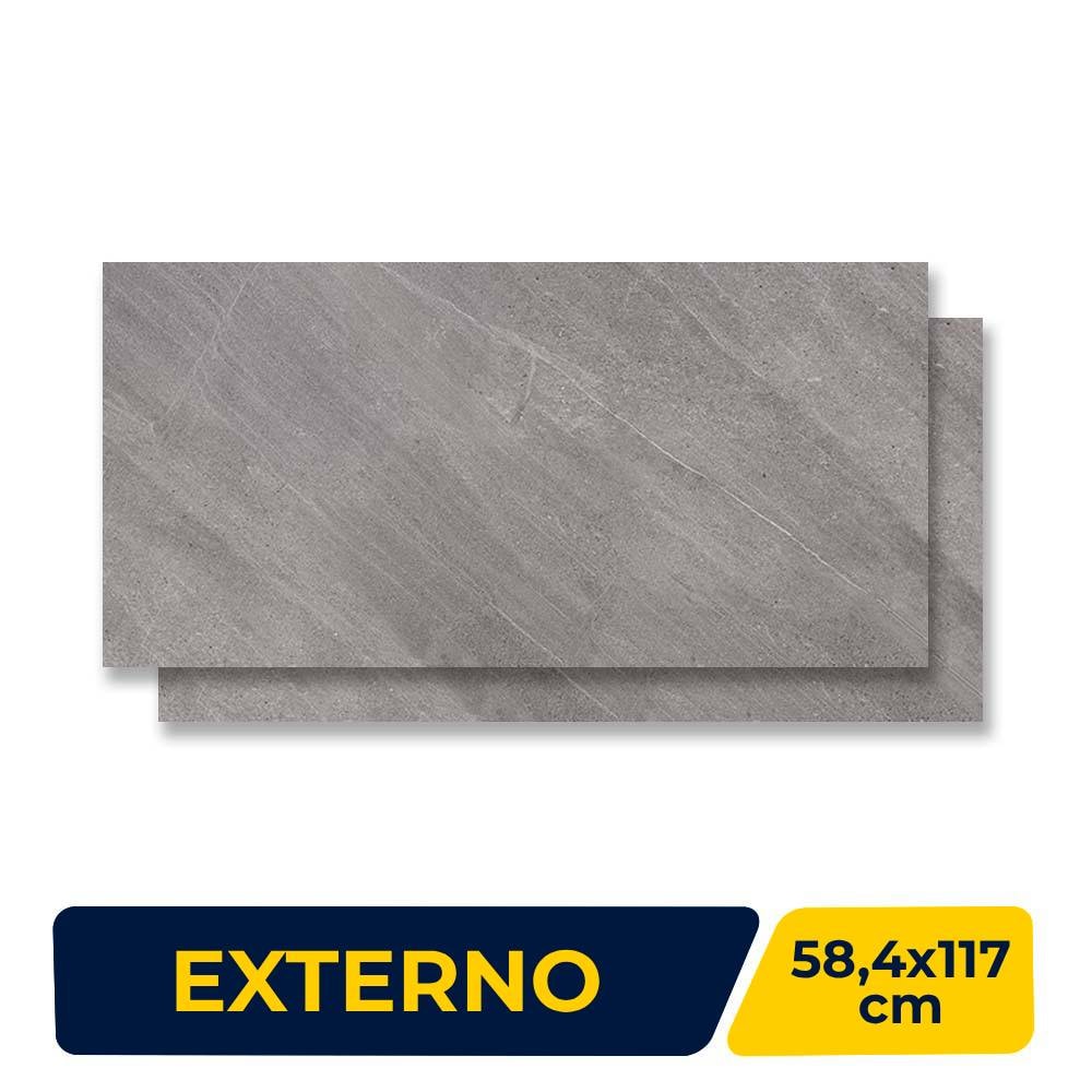 Porcelanato Externo 58,4x117cm Caixa 1,37m² Portinari Serena HD Gr Hard Retificado - 57076