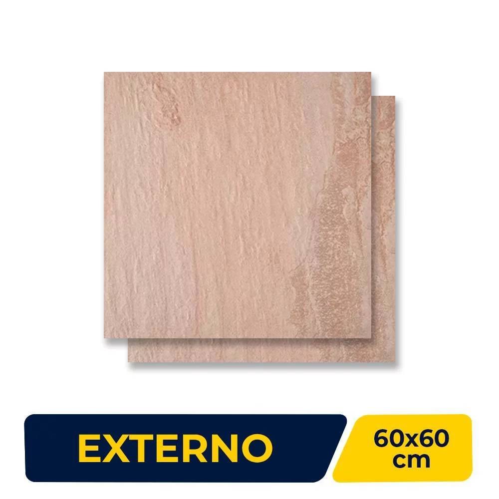 Porcelanato Externo 60x60cm Caixa 1,46m² Portobello Malibu Sand - 28795E