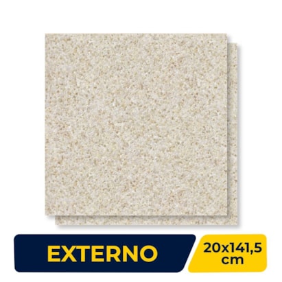 Porcelanato Externo 71,6x71,6cm Caixa 2,56m² Villagres Acapulco Bege Light Retificado - 710088