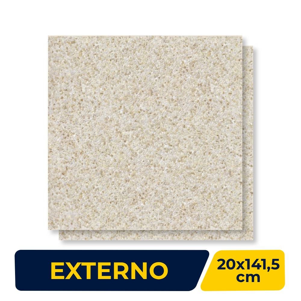 Porcelanato Externo 71,6x71,6cm Caixa 2,56m² Villagres Acapulco Bege Light Retificado - 710088