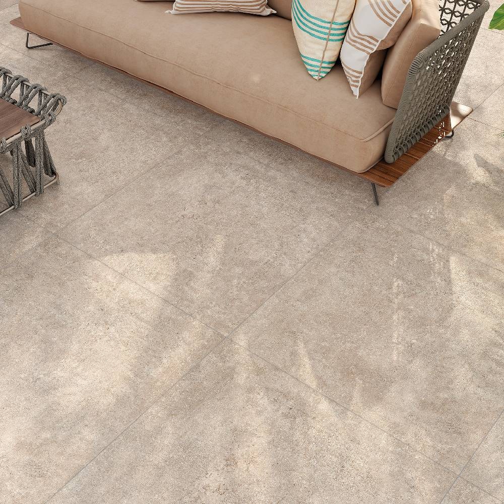 Porcelanato Externo 72x72cm Caixa 2,59m² ViaRosa Arena Retificado -  AR72114