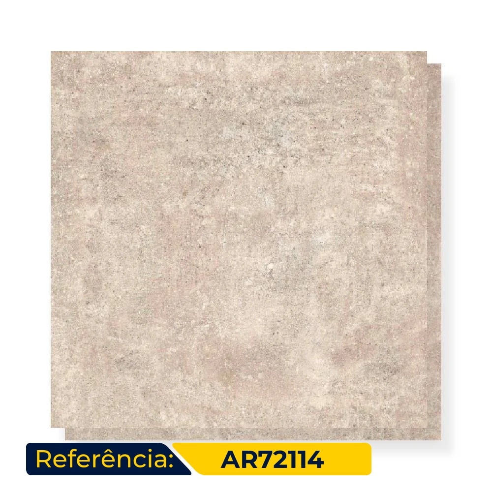 Porcelanato Externo 72x72cm Caixa 2,59m² ViaRosa Arena Retificado - AR72114