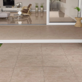 Porcelanato Externo 72x72cm Caixa 2,59m² Viarosa Metropole Mocca Out Retificado - AR72081