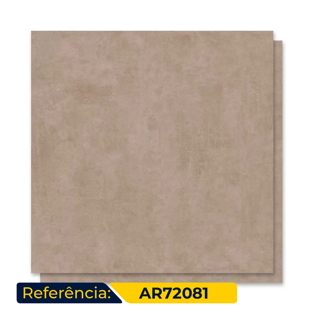 Porcelanato Externo 72x72cm Caixa 2,59m² ViaRosa Metropole Mocca Out Retificado - AR72081