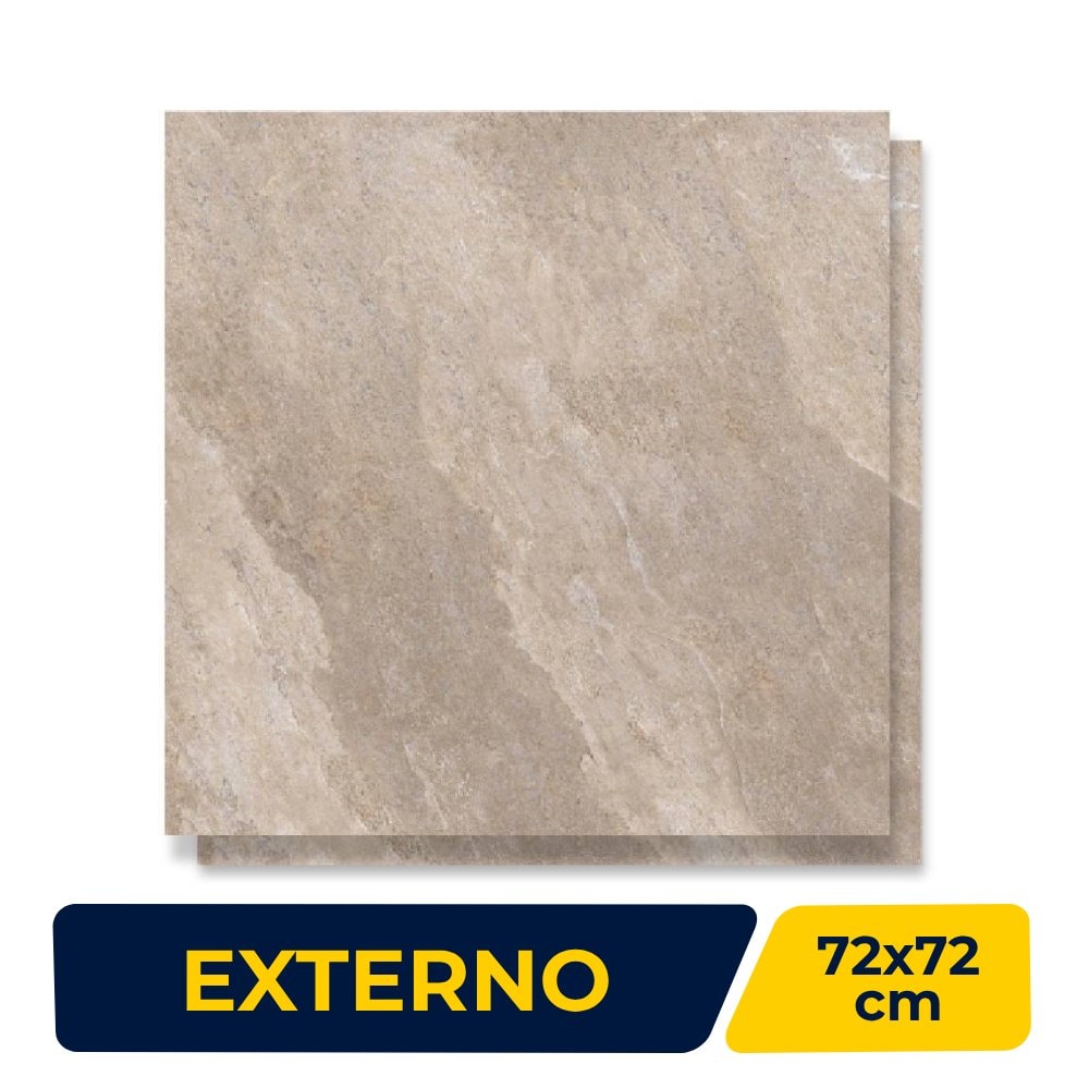 Porcelanato Externo 72x72cm Caixa 2,59m² ViaRosa Texas Retificado - AR72088