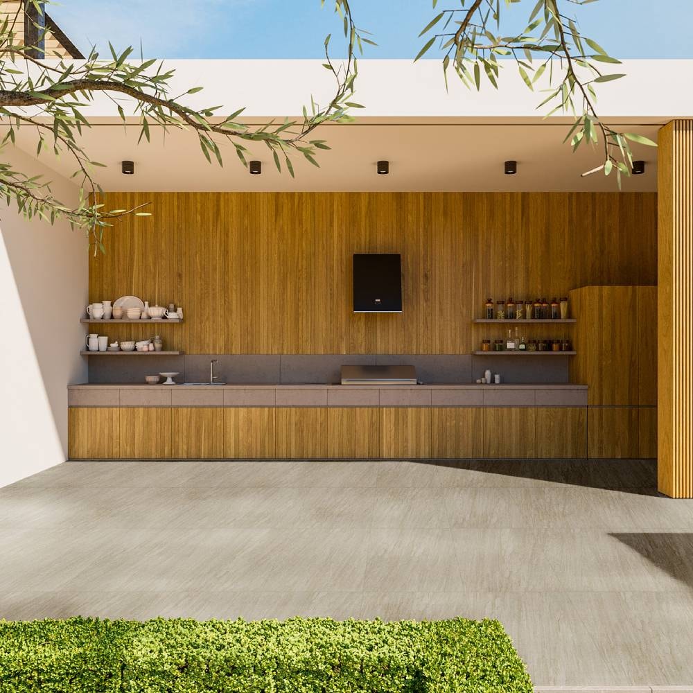 Porcelanato Externo 72x72cm Caixa 2,61m² Delta Campania Stone Out Retificado - 3064