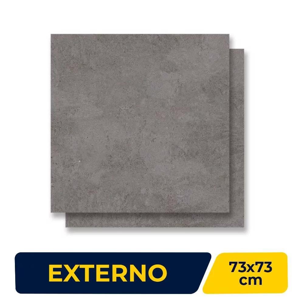 Porcelanato Externo 73x73cm Caixa 2,65m² Delta Itaara Raven Out Retificado - 2279