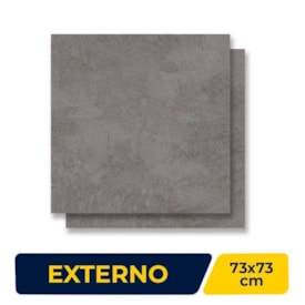 Porcelanato Externo 73x73cm Caixa 2,65m² Delta Itaara Raven Out Retificado - 2279