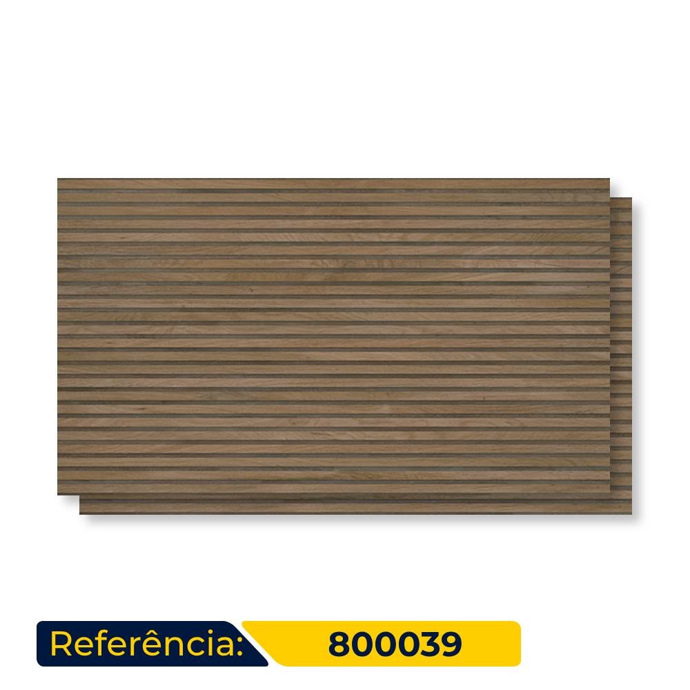 Porcelanato Externo 80,5x140cm Caixa 2,25m² Villagres Taiko Carvalho Retificado - 800039