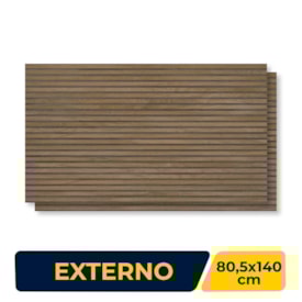 Porcelanato Externo 80,5x140cm Caixa 2,25m² Villagres Taiko Carvalho Retificado - 800039