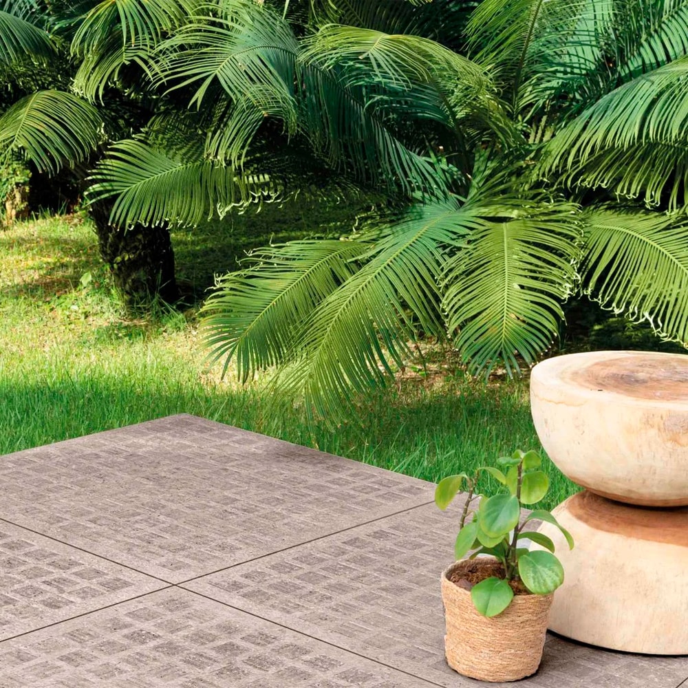 Porcelanato Externo 80x80cm Caixa 1,91m² Free Dom Ash Track Retificado - 204006E