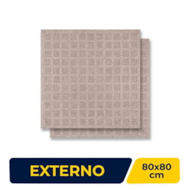 Porcelanato Externo 80x80cm Caixa 1,91m² Free Dom Ash Track Retificado - 204006E