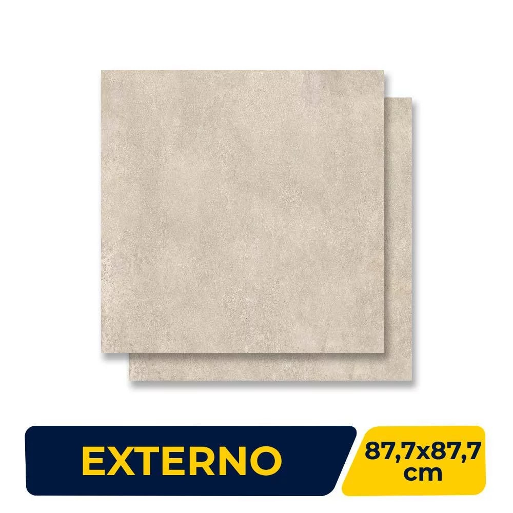 Porcelanato Externo 87,7x87,7cm Caixa 1,54m² Portinari Chicago HD SGR Hard Retificado - 6057059